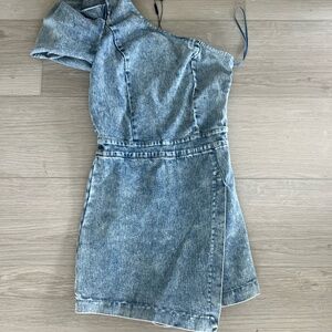Fashion Nova Denim Romper